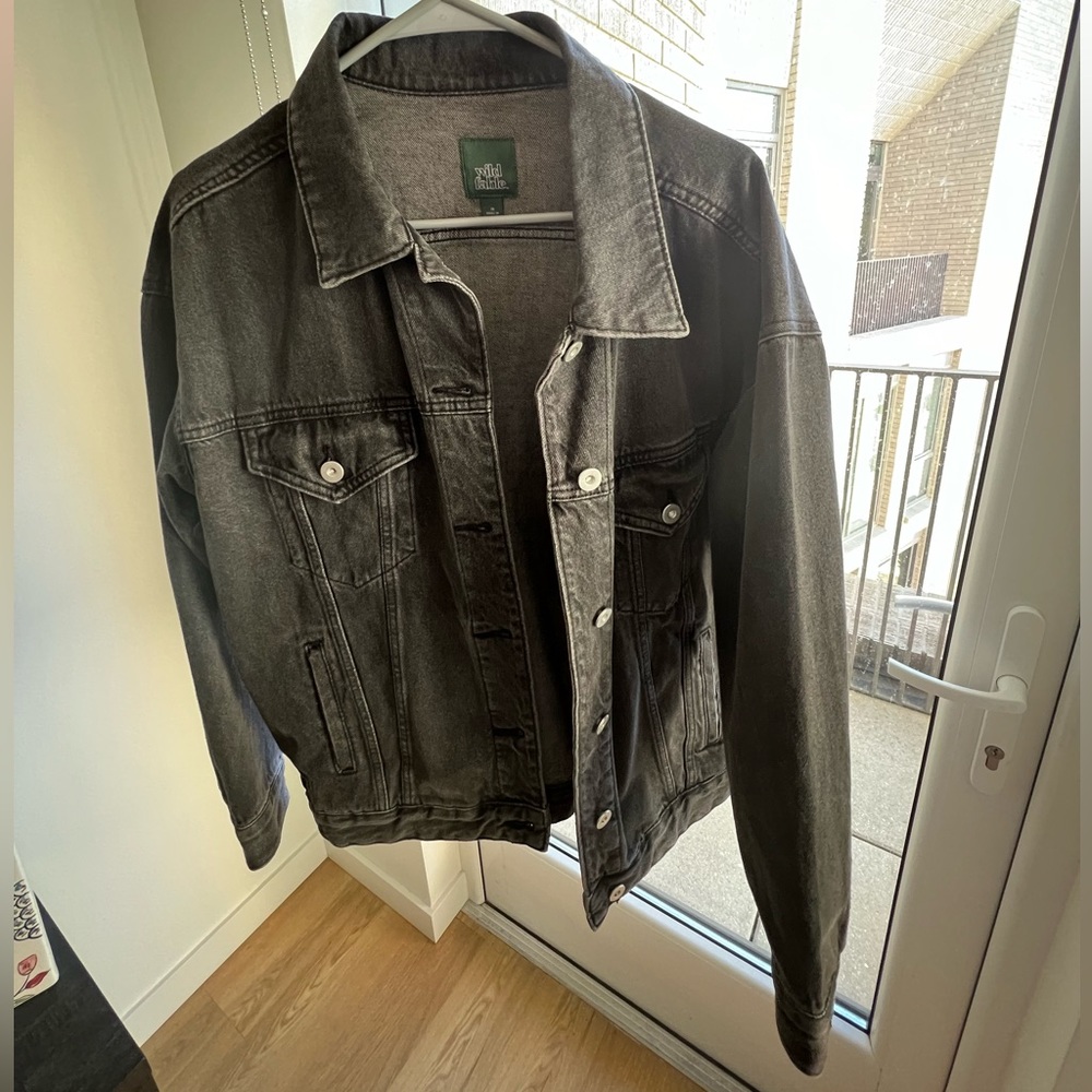 Black denim jacket
